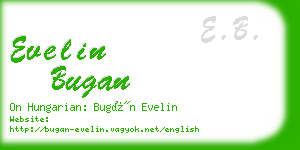 evelin bugan business card